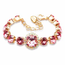 Aproce „Žilbinošais Mirdzums III“ ar Swarovski™ kristāliem