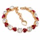 Aproce „Romantiskais Maigums II (Crystal / Scarlet)“ ar Swarovski® kristāliem