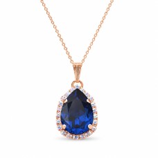 Kulons „Celestial Drop III (Reinvented Dark Sapphire)“ ar Swarovski® kristāliem