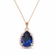 Kulons „Celestial Drop III (Reinvented Dark Sapphire)“ ar Swarovski® kristāliem