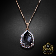 Kulons "Debesu Piliens III (Graphite)" ar Swarovski™ kristāliem