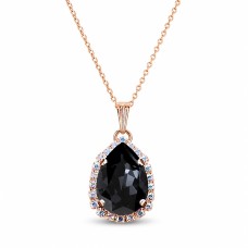 Kulons „Celestial Drop III (Graphite)“ ar Swarovski® kristāliem