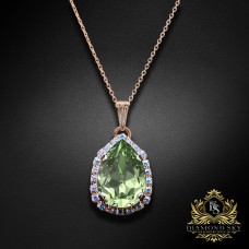 Kulons "Debesu Piliens III (Bermuda Blue)" ar Swarovski™ kristāliem