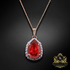 Kulons "Debesu Piliens III (Scarlet)" ar Swarovski™ kristāliem