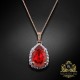 Kulons "Debesu Piliens III (Scarlet)" ar Swarovski™ kristāliem