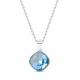 Sudraba kulons „Apžilbinošs Mirdzums II (Aquamarine)“ ar Swarovski™ kristāliem