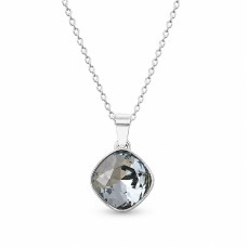 Sudraba kulons „Glare II (Silver Night)“ ar Swarovski® kristāliem