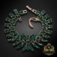 Aproce "Kristāla Kārdinājums (Emerald)" ar Preciosa kristāliem