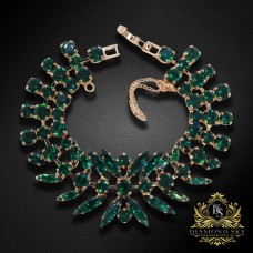 Aproce "Kristāla Kārdinājums (Emerald)" ar Preciosa kristāliem