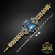 Aproce "Aurora (Aquamarine / Light Sapphire Shimmer / Light Sapphire / Reinvented Cool Blue)" ar Swarovski™ kristāliem