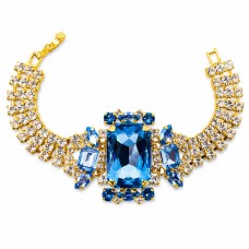 Bracelet “Aurora” (Reinvented Cool Blue) created with Crystals by Swarovski®
