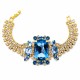 Aproce „Aurora (Aquamarine / Light Sapphire Shimmer / Light Sapphire / Reinvented Cool Blue)“ ar Swarovski™ kristāliem