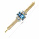 Aproce „Aurora (Aquamarine / Light Sapphire Shimmer / Light Sapphire / Reinvented Cool Blue)“ ar Swarovski™ kristāliem