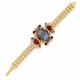 Aproce „Aurora (Dark Grey Ignite / Light Siam)“ ar Swarovski™ kristāliem