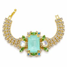 Bracelet “Aurora” (Soft Mint Ignite / Moonlight / Reinvented Peridot / Aurora Boreale) embellished with Crystals by Swarovski®