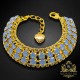 Aproce "Debesu čuksti (Light Sapphire Opal)" ar Preciosa™ kristāliem