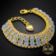 Aproce "Debesu čuksti (Light Sapphire Opal)" ar Preciosa™ kristāliem