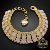 Aproce "Debesu čuksti (Rose Opal)" ar Preciosa™ kristāliem