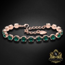 Aproce "Klasika III (Emerald)" ar Swarovski™ kristāliem