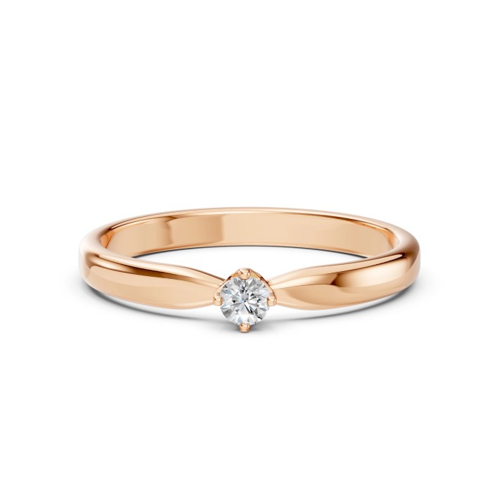 Zelta gredzens ar briljantiem „Brox III“