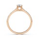 14K Red Gold Diamond Ring “Perfection”