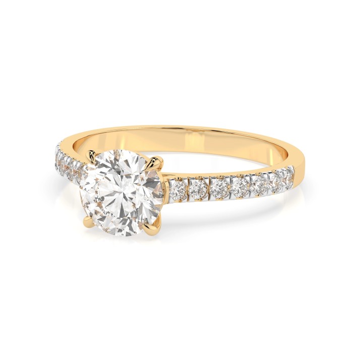 14K Yellow Gold Diamond Ring “Junona X”