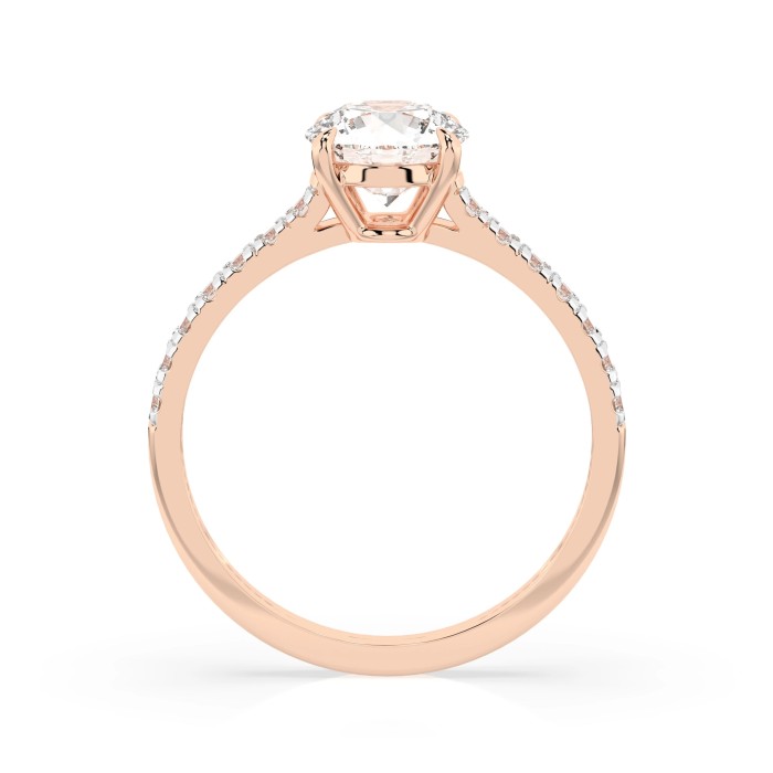 14K Red Gold Diamond Ring “Junona IX”