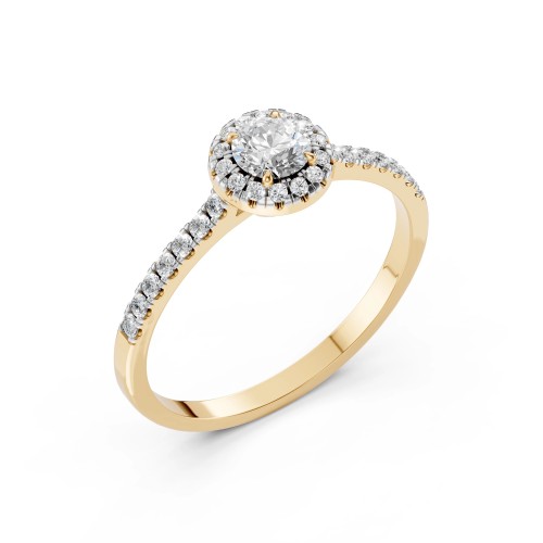 14K Yellow Gold Diamond Ring “Aria V”