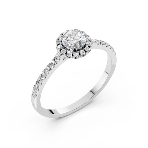 14K White Gold Diamond Ring “Aria III”