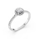 14K White Gold Diamond Ring “Aria III”