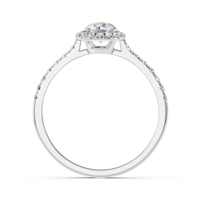 14K White Gold Diamond Ring “Aria III”