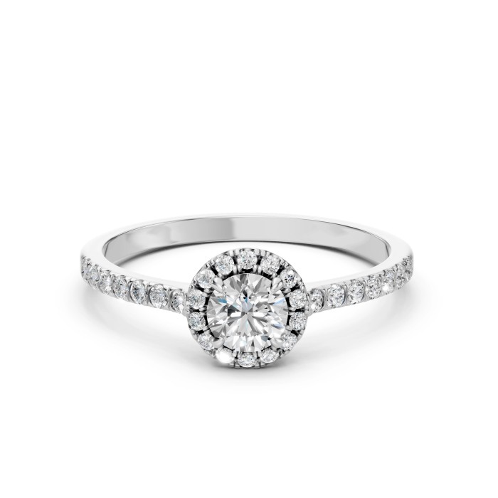 14K White Gold Diamond Ring “Aria III”
