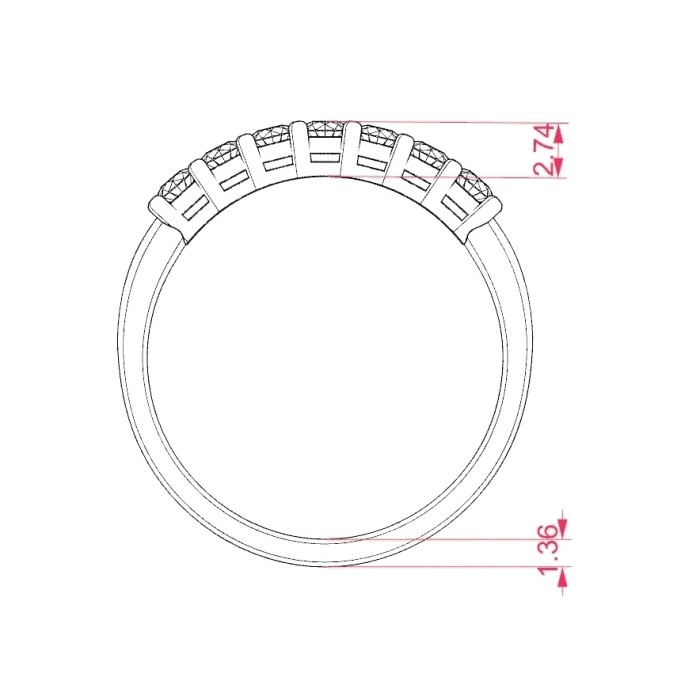 14K Yellow Gold Diamond Ring “Seraphina V”