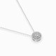 14K White Gold Diamond Pendant “Moonlit Ring III”
