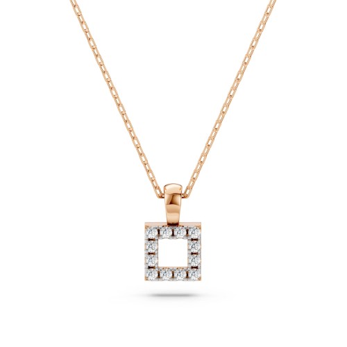 Zelta kulons ar briljantiem „Atrium“