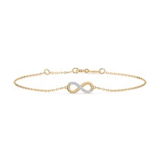 Auksinė apyrankė su deimantais „Infinity II“