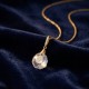 Sudraba kulons „Calathea (Crystal Shimmer)“ ar Swarovski® kristāliem