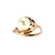 Zelta gredzens ar pērlēm "Galoss XVIII" no 585 proves sarkanā zelta