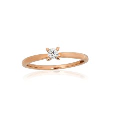 Gold Diamond Ring “Solitaire VIII”