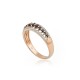 Gold Diamond and Sapphire Ring “Camellia III”