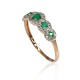 Zelta gredzens ar briljantiem un smaragdiem “Jenny VIII” no 585. proves sarkanā zelta