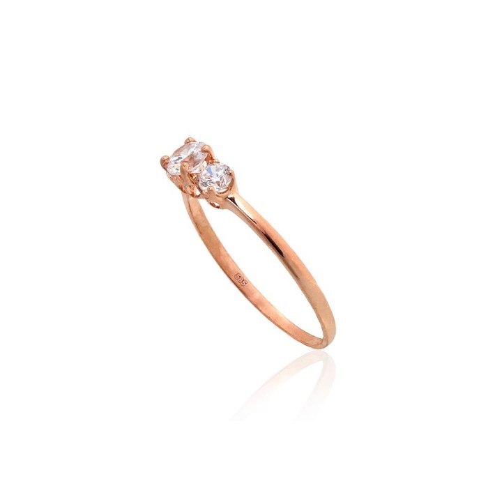Zelta gredzens ar cirkoniem „Junona Gold VII“