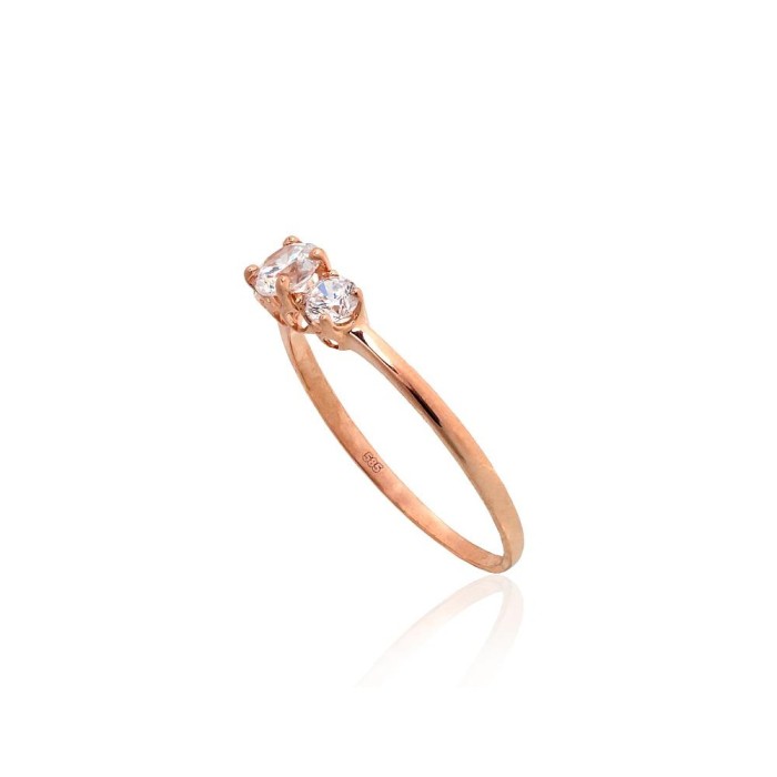 Zelta gredzens ar cirkoniem „Junona Gold VII“