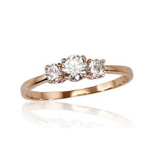 Gold Cubic Zirconia Ring “Juno Gold VII”