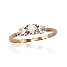 Zelta gredzens ar cirkoniem „Junona Gold VII“