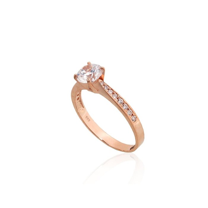 Gold Cubic Zirconia Ring “Juno Gold”