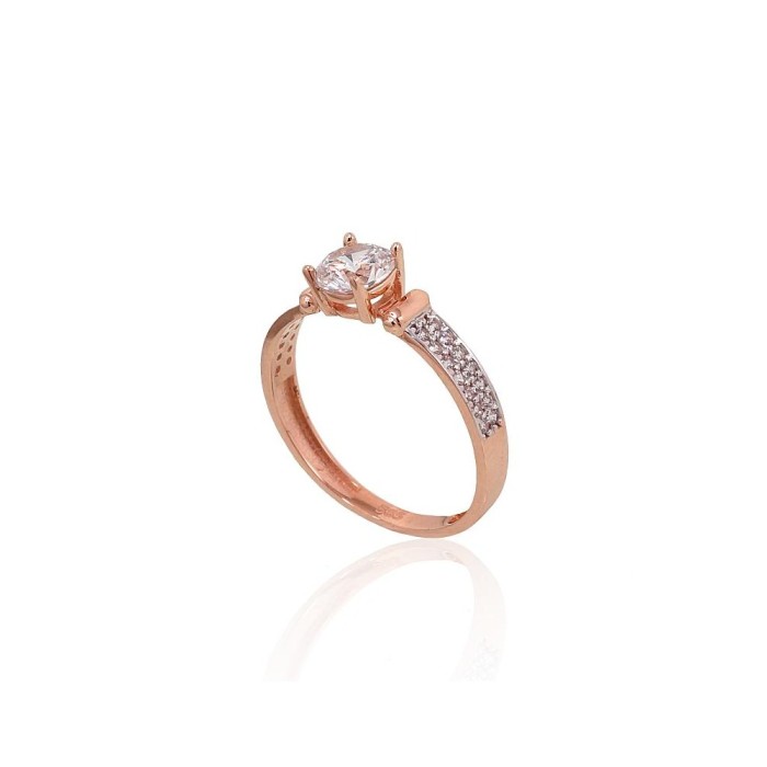 Zelta gredzens ar cirkoniem „Junona Gold XX“