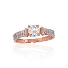 Gold Cubic Zirconia Ring “Juno Gold XX”