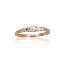 Gold Cubic Zirconia Ring “Juno Gold XXXIV”