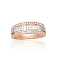 Zelta gredzens "Grieķu Motīvi III" no 585 proves sarkanā zelta